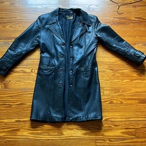 Vintage Real Leather Jacket. Size M